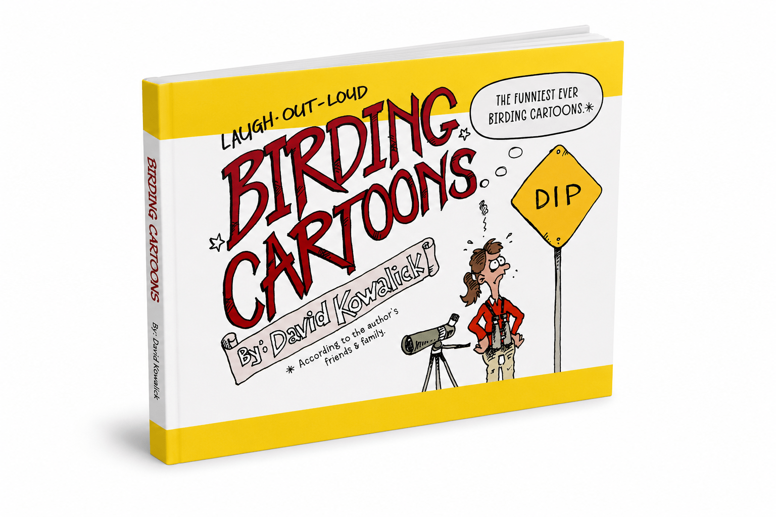Birding Cartoons book cover by David Kowalick